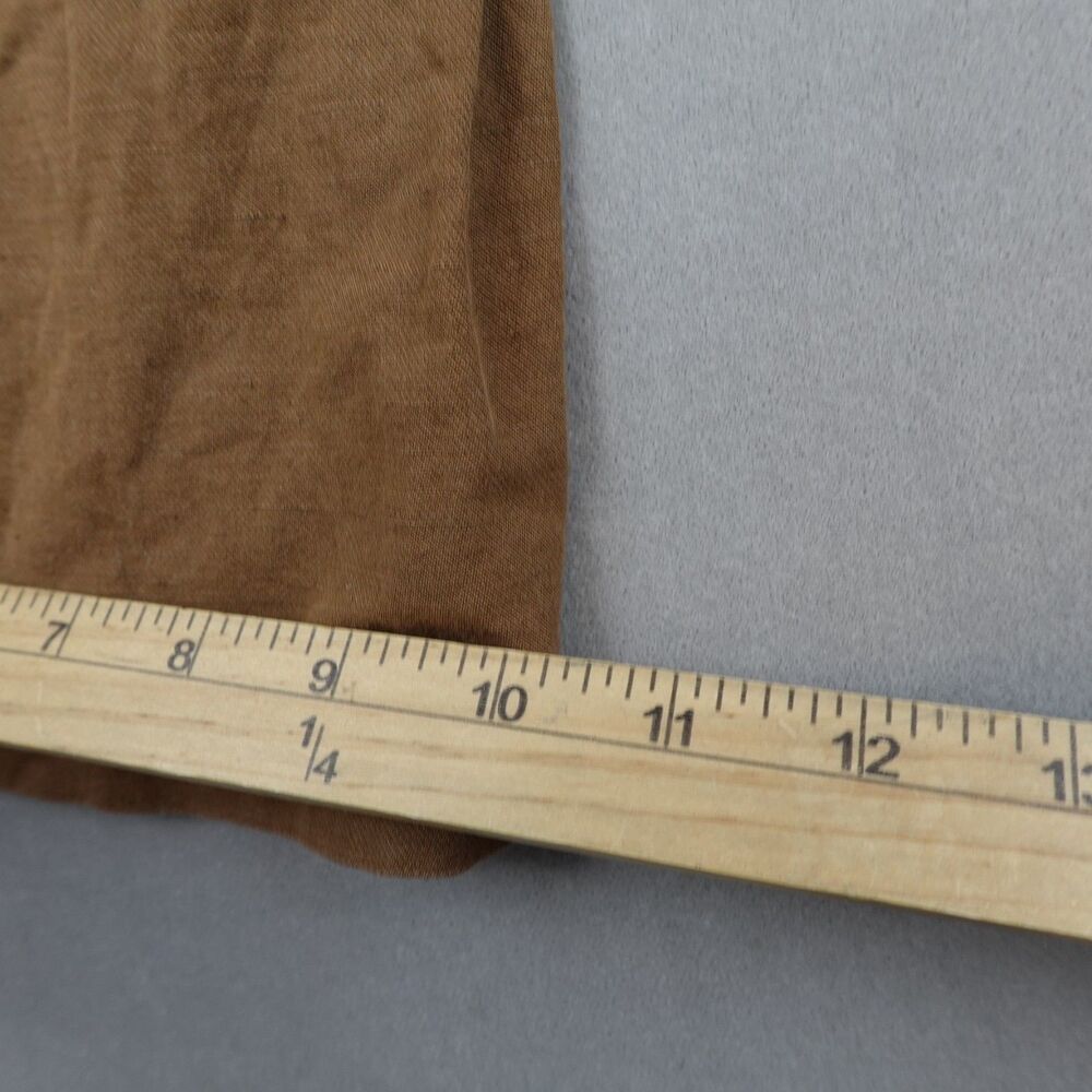 Eileen Fisher Wide Leg Pants Womens M Tan Khaki Straight Trousers - Picture 5 of 11